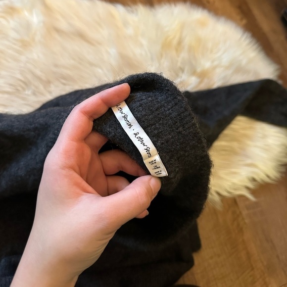 & OTHER STORIES Alpaca Blend Knit Jumper In Dark Gray - Picture 4 of 5